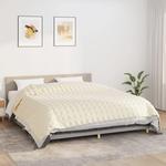 Утяжеленное одеяло 100% Brushed Polyester microfiber, цвет light cream - фото