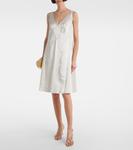 Мини-платье из габардина и ламе Marc Jacobs, Chalk - фото 2