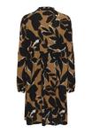 Платье Kaffe Day dress, Toasted Coconut Black Flower/Brown - фото 7