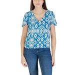 Синяя вискозная блузка Vero Moda, синий - фото