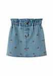 Мини-Юбка Lil' Atelier, Medium Blue Denim - фото