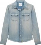 Рубашка Courrèges Denim 'Light Blue Wash', синий - фото