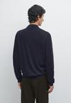 Толстовка Massimo Dutti Zip-up sweatshirt, Dark Blue - фото 3