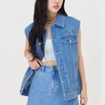 Жилет унисекс светло-голубой Mlb - фото 2