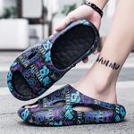 Шлепанцы мужские Caritesport, черный/фиолетовый - фото 12