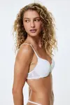 Кружевной бюстгальтер пуш-ап H&M, белый - фото 2