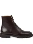 Кожаные боевые ботинки Brunello Cucinelli, коричневый - фото