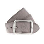 Кожаный ремень Selection Vanzetti, серый - фото