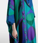 Шёлковый кафтан Iride Pucci, Smeraldo - фото 5