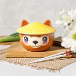 Миска из альпаки Kawaii с крышкой для любителей аниме - фото