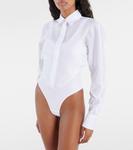 Хлопковый боди Alaïa, Blanc - фото 3