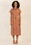Платье-Рубашка Apart, Terrakotta - фото