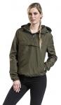 Ветровка Urban Classics Ladies Basic Windrunner, оливковый - фото 6