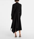 Платье миди из хлопкового джерси Ferragamo, Nero - фото 3