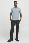 Поло Jack & Jones PREMIUM Polo shirt, Ashley Blue/Mottled Light Blue - фото 2