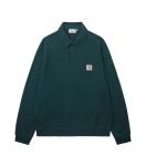 Поло с логотипом на заплатке Carhartt WIP, зеленый - фото