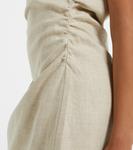 Мини-платье Poet на одно плечо из льна Faithfull, Oatmeal - фото 5