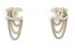 CHANEL Серьги Women's Gold And Silver Two Tone - фото