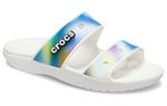 Шлепанцы и сланцы Crocs Classic Colorful Unisex Multi-Color White Sandals - фото 3