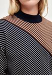 Вязаный свитер STRIPED adL, цвет striped navy blue - фото 5