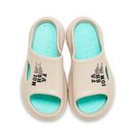 Шлепанцы унисекс Run Manner, белый/зеленый - фото 4