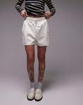 Укороченные спортивные шорты Topshop цвета экрю - фото 4