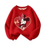 Детский свитшот Disney, [Thickened and Fleece-Lined]Di Xin Jie Red - фото