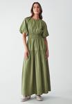 Платье макси AISSA WILLA, зеленый - фото 4