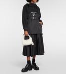 Мини-кожаная сумка-тоут Prada, белый - фото 5