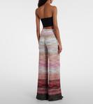 Высокие брюки-клеш из ламе Missoni, Pink Tones - фото 3