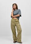 Брюки Next WIDE LEG PULL ON CHECK, Green White/Green - фото