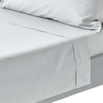 Простыня Homescapes, 240x275 см, серый - фото