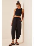 Тканевые брюки Happiness Istanbul, черный - фото