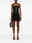 Мини-платье, украшенное кристаллами Alexander Wang, черный - фото 2