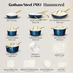 Набор посуды Gotham Steel Hammered, 20 предметов - фото 2