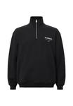 Толстовка AllSaints UNDERGROUND HALF ZIP, Jet Black/Black - фото 5