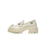 ST&SAT Лоферы женские, черные, экрю - фото