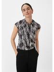 Блузка 99A7_черная comma - фото 2