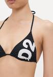 Топ бикини Dsquared2 TRIANGLE, Black/White/Black - фото 6