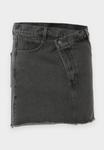 Юбка DESIGNERS REMIX MILES MINI, Black Washed Denim/Black Denim - фото 6
