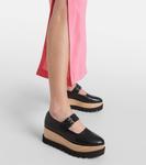 Кроссовки на платформе из кожи Elyse Eco Alter Mat Stella Mccartney, черный - фото 4