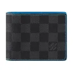 LOUIS VUITTON Slender Wallet Damier Graphite Blue - фото
