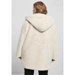 Пальто Urban Classics Hooded Jacket Teddy, белый - фото 3