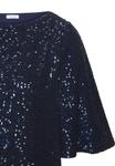 Блуза LASCANA PAILLETTEN, Dunkelblau/Dark Blue - фото 4