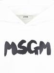 MSGM Kids худи с логотипом, белый - фото 3