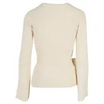 Кардиган Urban Classics Rib Knit Wrapped, бежевый - фото 4