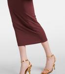 Юбка-карандаш из джерси Alexandre Vauthier, Black Cherry Red - фото 5