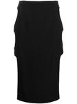 Marco Rambaldi юбка миди с вырезами, черный - фото