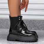 Женские ботильоны Roimaash на платформе, 158 Patent-Black - фото 5