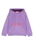 Худи на молнии с логотипом Marc Jacobs Kids, фиолетовый - фото